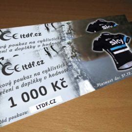 Dárkový poukaz na cyklistické oblečení v hodnotě 1000 Kč