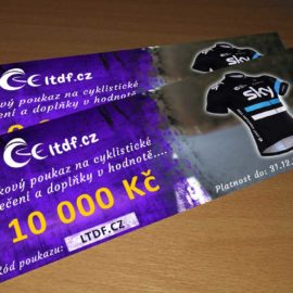 Dárkový poukaz na cyklistické oblečení v hodnotě 10000 Kč