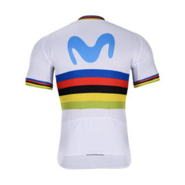Cyklodres Movistar 2019 UCI zadní strana