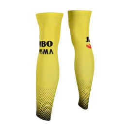 Cyklistické návleky na nohy Lotto-Jumbo 2019 Visma zadní strana