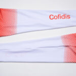 Cyklistické návleky na nohy Cofidis 2020 reálná fotografie Cyklistické návleky na nohy Cofidis 2020 reálná fotografie