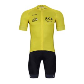 Cyklistický dres a kalhoty Tour de France 2023 žlutý