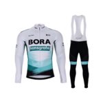 Zimní dres na kolo a zimní cyklistické kalhoty Bora-Hansgrohe 2021
