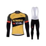 Zimní dres na kolo a zimní cyklistické kalhoty Jumbo-Visma 2021