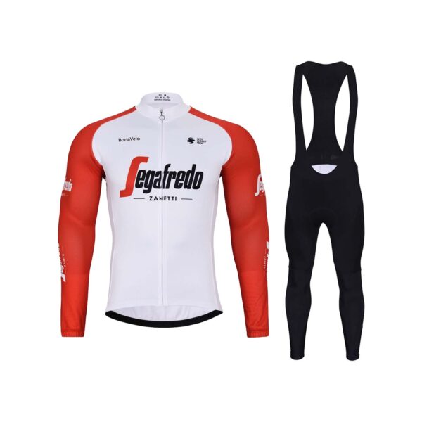 Zimní dres na kolo a zimní cyklistické kalhoty Trek-Segafredo 2023