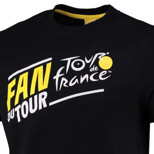 Triko Tour de France černé fanoušek logo